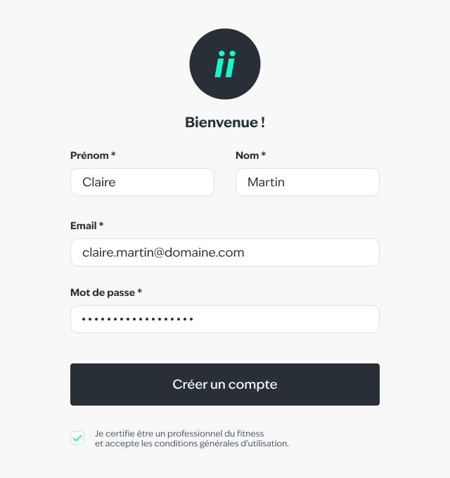 Création d'un compte professionnel sur Liiska